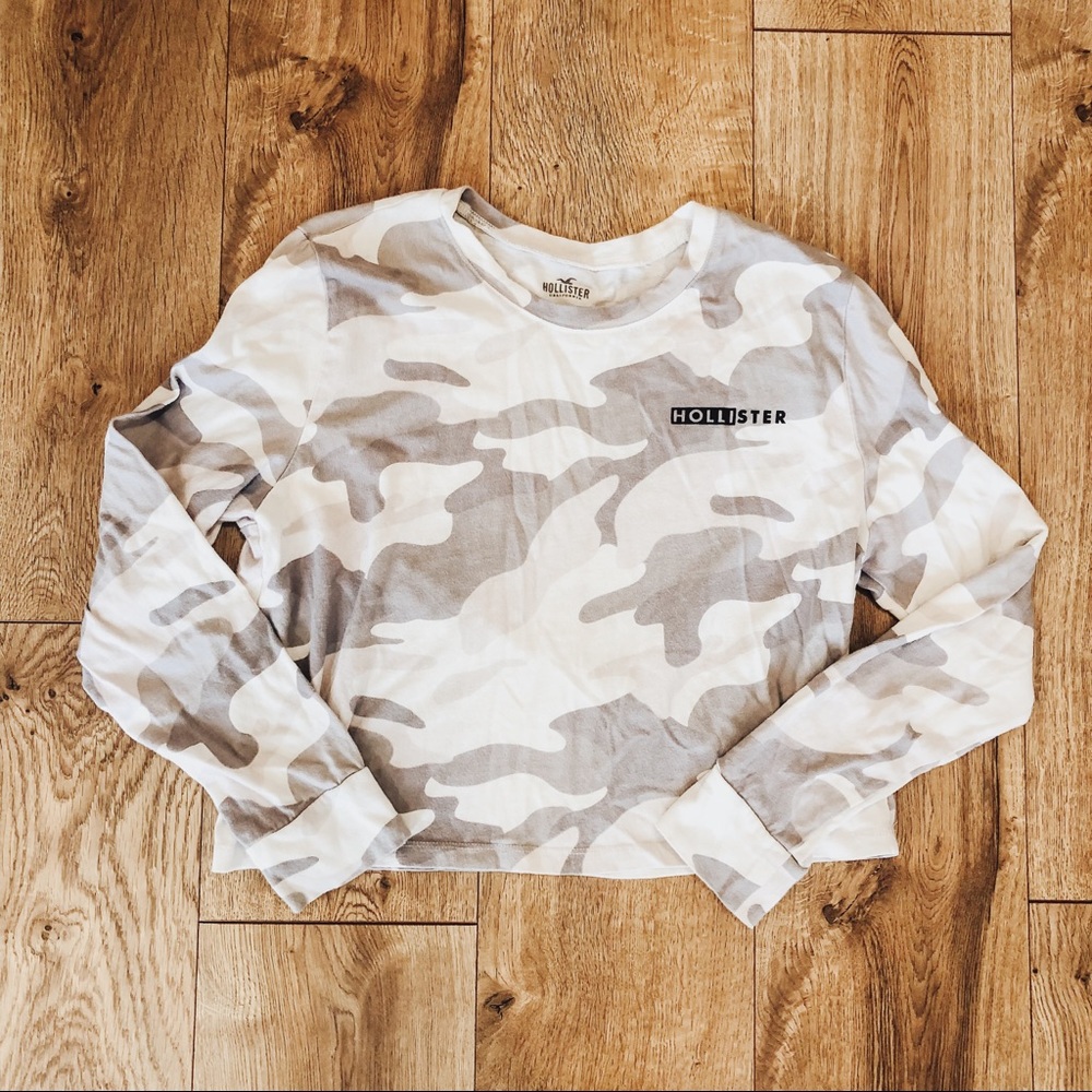 Hollister Camo Long Sleeve Tee Shirt